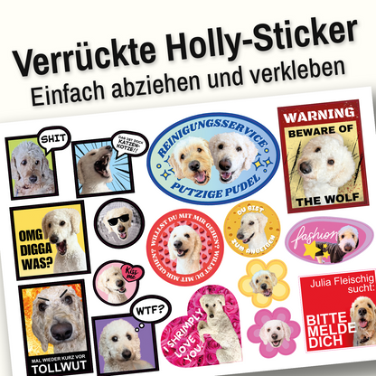 Holly's verrückter Stickerbogen - A4