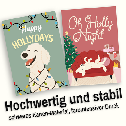 Holly Jolly Postkarten-Set - 4x Postkarten DIN A6
